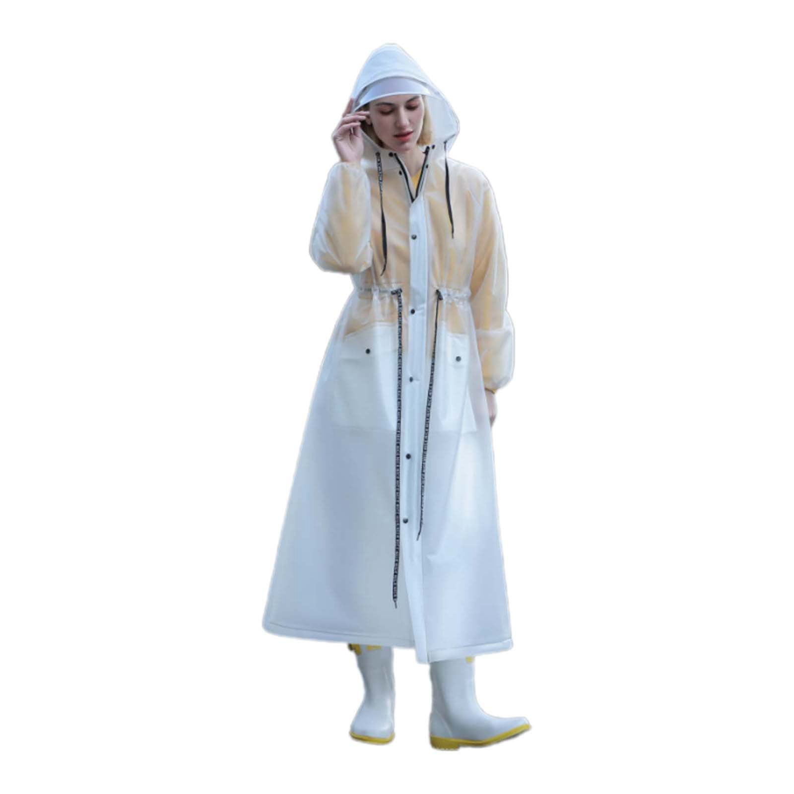 Women's Long Raincoat Adult Full Body Rain Gear For Cycling Heavy Rain