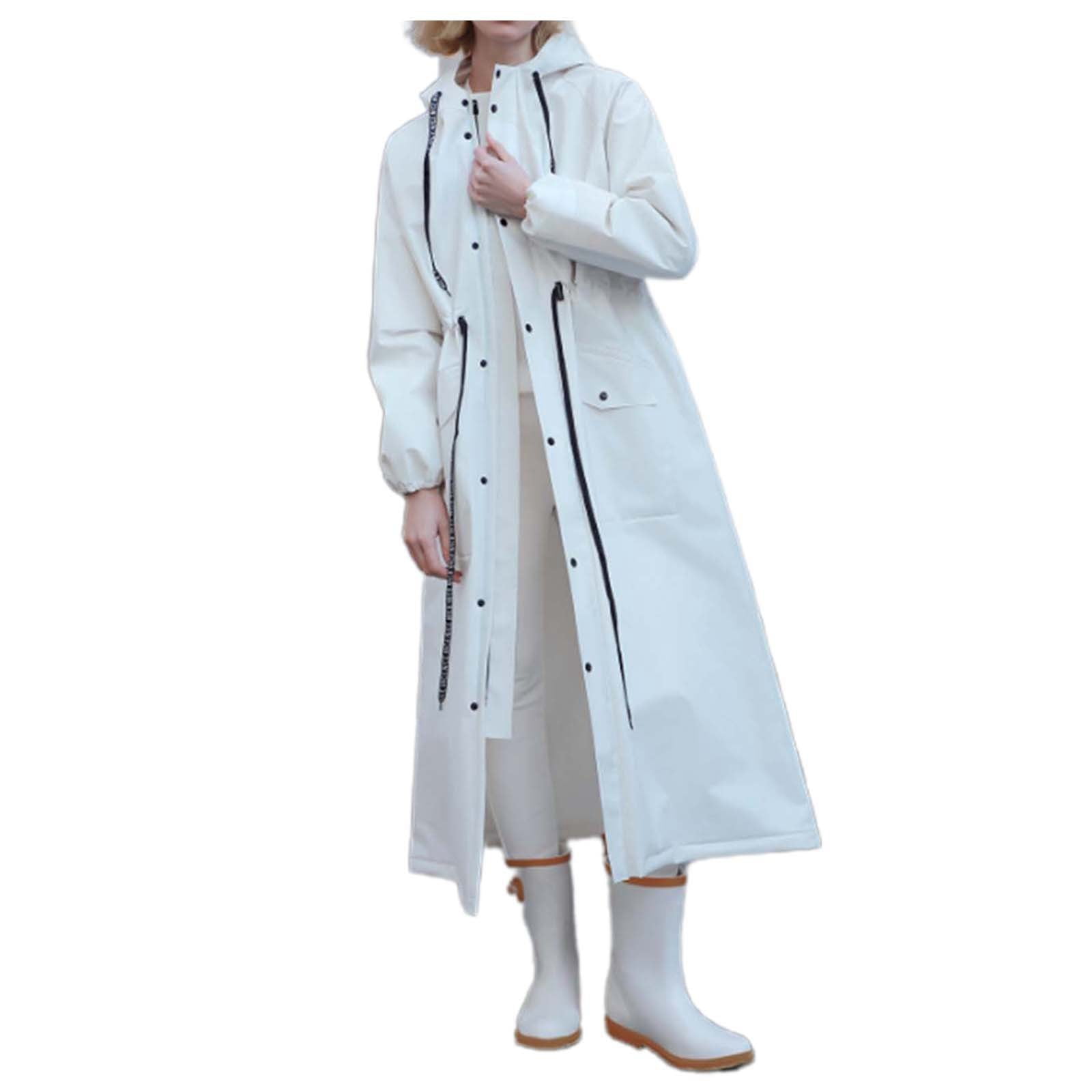 Women's Long Raincoat Adult Full Body Rain Gear For Cycling Heavy Rain