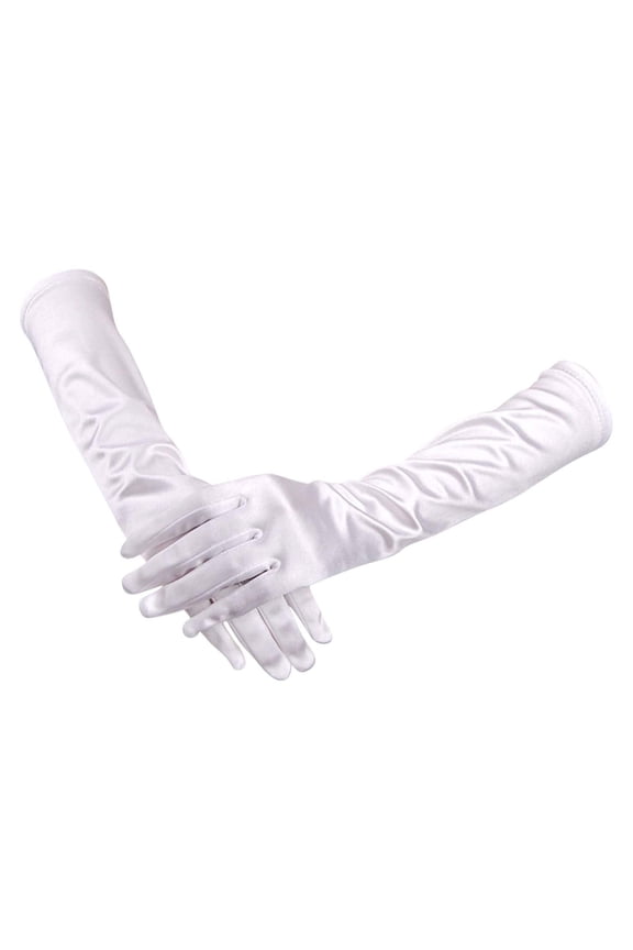 Women's Long Satin Gloves 1920s Opera Bridal Wedding Dance Halloween costume Evening Party Gloves