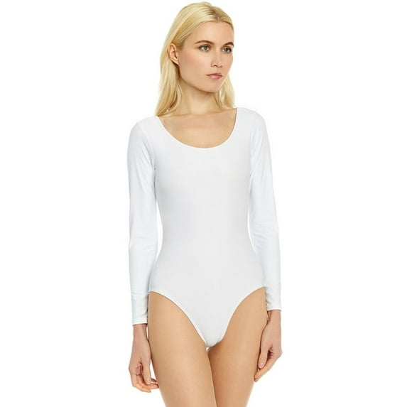 Women's Long Sleeve Basic Ballet Dance Leotard Variety of Colors (XS-XL)