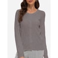 thumbnail image 1 of Women's Long Sleeve Button-Down Cardigan - Classic Crew Neck Knit Sweater, 1 of 6