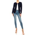 thumbnail image 1 of Women's Long Sleeve Button Down Crewneck Sweater Knit Cardigan, 1 of 4