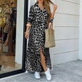 thumbnail image 1 of Women's Long Sleeve Button Down Shirt Dress Spring Casual Maxi Dresses Loose Fit Blouse Dress with Pockets, 1 of 5