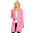 thumbnail image 1 of Women's Long Sleeve Casual Duster Classic Solid Long Body Cardigan/Made in USA, 1 of 5