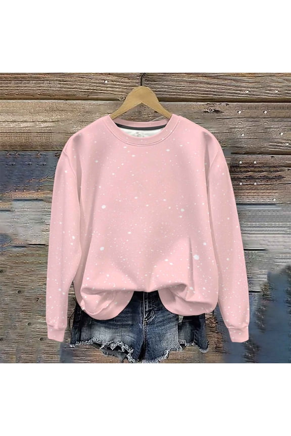 Women's Long Sleeve Casual Summer Top Cute Printed Thin Hoodie Sweatshirt