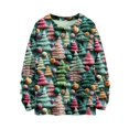 thumbnail image 1 of Women's Long Sleeve Christmas Pullover 3 D Christmas Printed Pullover Sweatshirt, 1 of 7