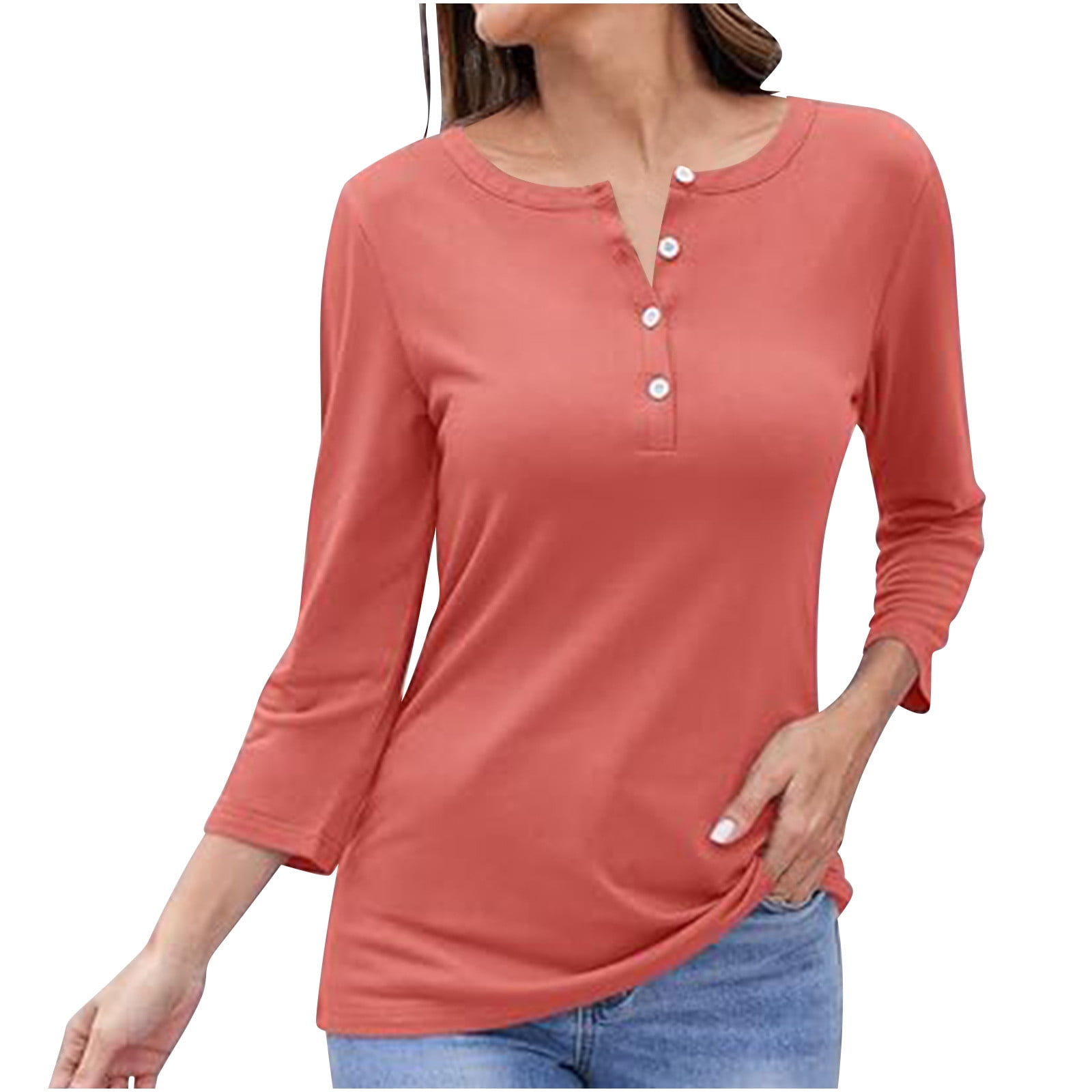 Women's Long Sleeve Cotton/Modal Tee Shirt - Fresh Air Melange main image 1