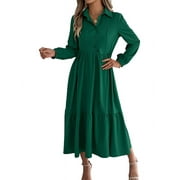 chinese dress ladies MarryUP Womens Elegant Print Puff Sleeve A Line Swing Casual Party Cocktail  Dresses Blue White Geometry M : Buy Online at Best Price in KSA main image 0
