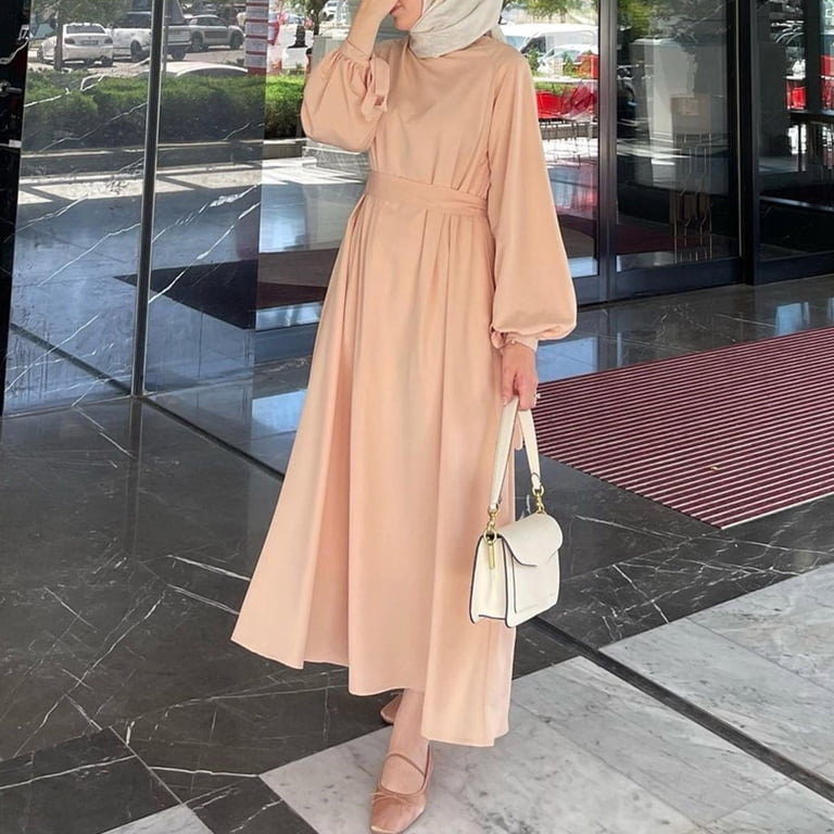 Women's Long Sleeve Dress Vintage Pullover Abaya Prayer Clothes Turkish  Dress for Women Nation of Islam Clothes Burka for Women Headwear Gowns  Dresses Party Wear for Girls Traditional Dresses for - Walmart.com