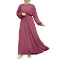 thumbnail image 1 of Women's Long Sleeve Dress Vintage Pullover Abaya Prayer Clothes, 1 of 3