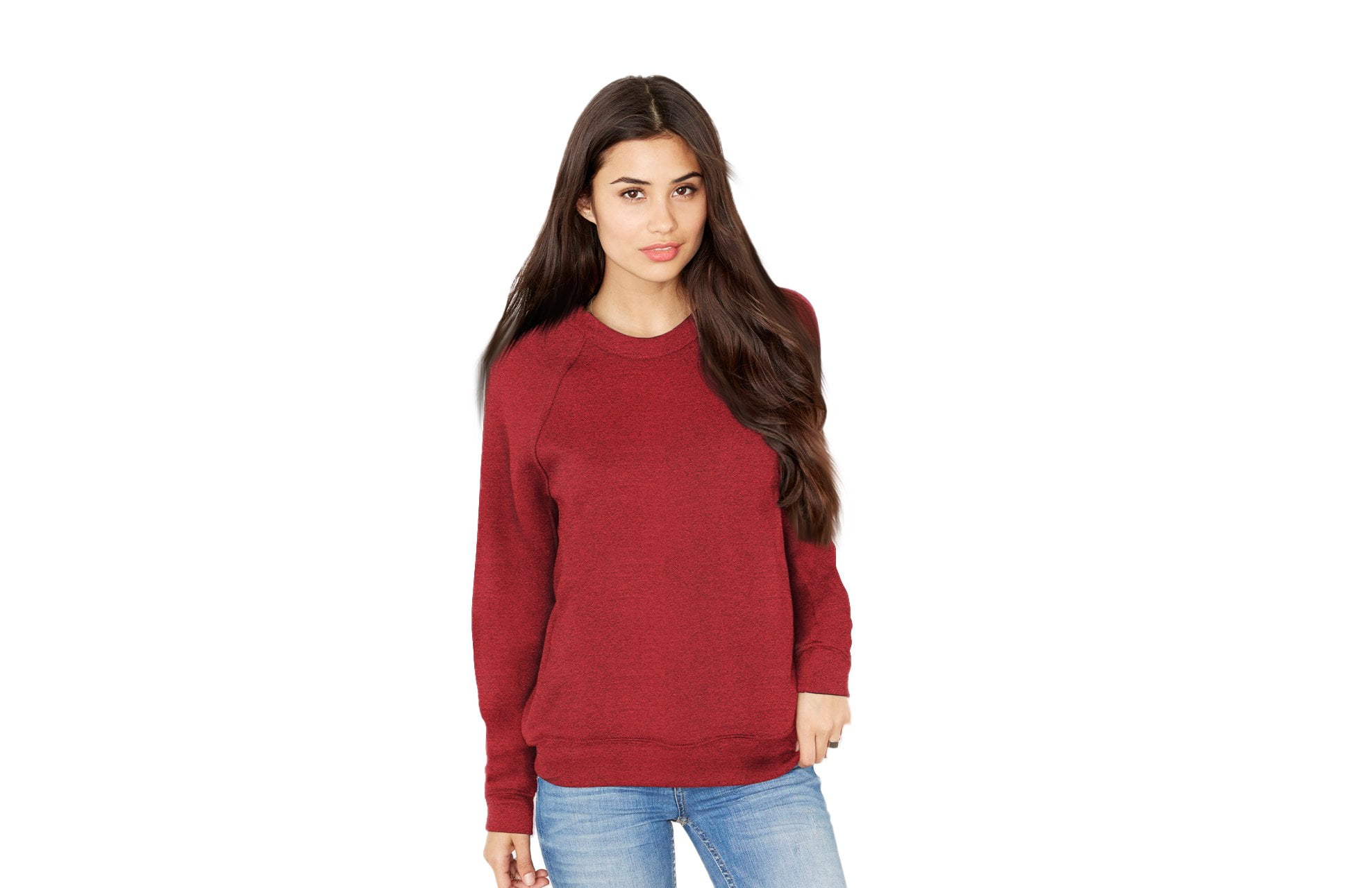 Women's Long Sleeve Fleece Crewneck Sweatshirt