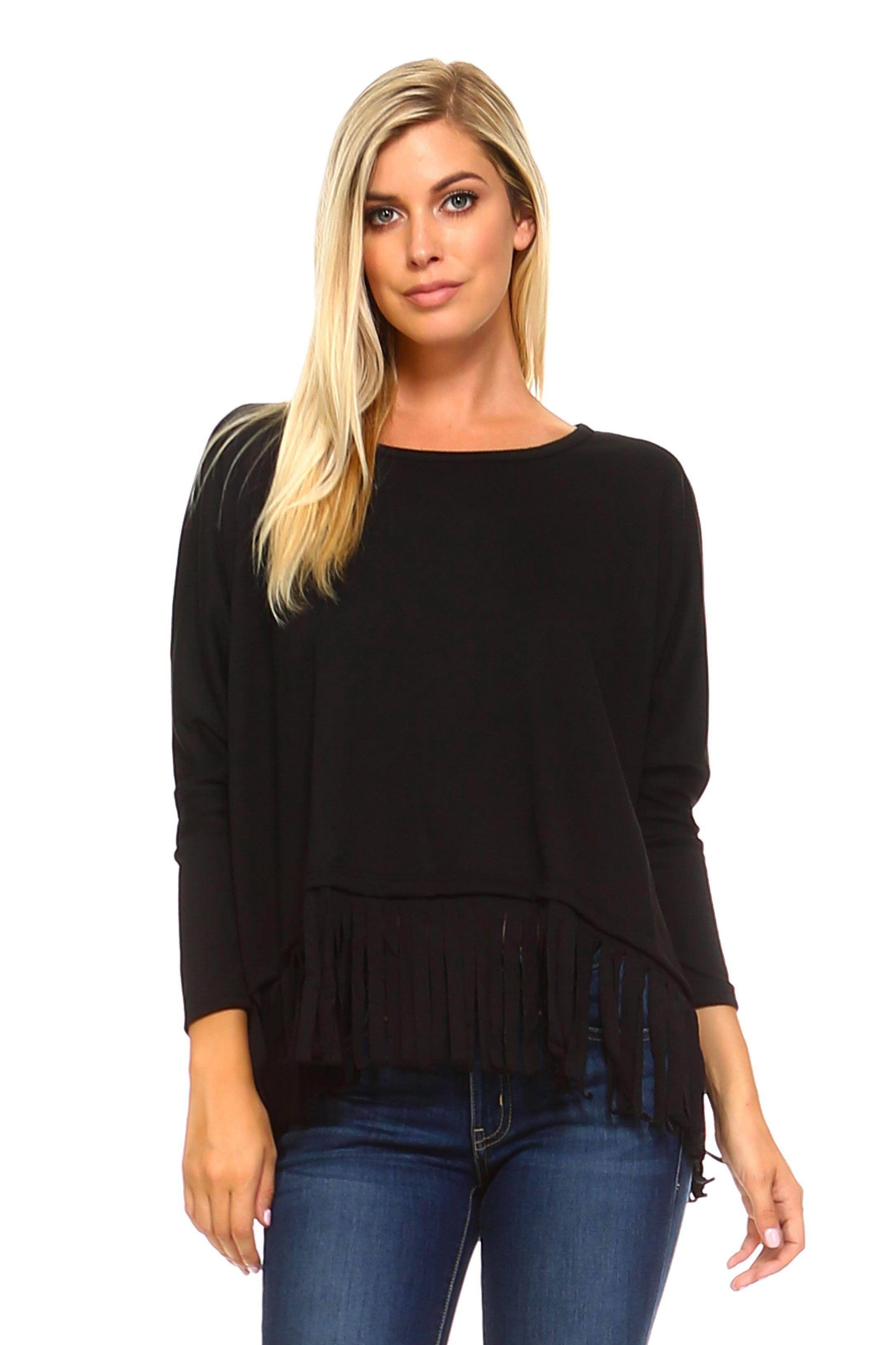 Cuddl Duds Women’s Long Sleeve Top – Softwear Lace Edge Crew Neck, Super Comfy