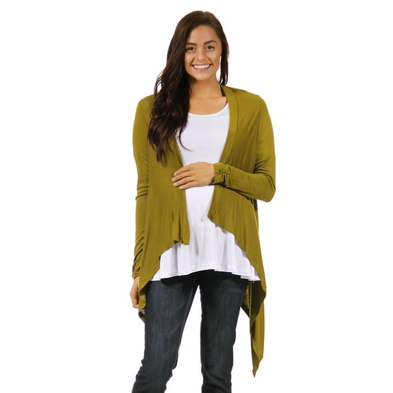 Women's Long Sleeve Maternity High-Low Shrug