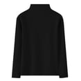 thumbnail image 1 of Women's Long Sleeve Mock Turtleneck T-Shirt, Solid Color Slim Fitted Top Base Layer Shirts, 1 of 9