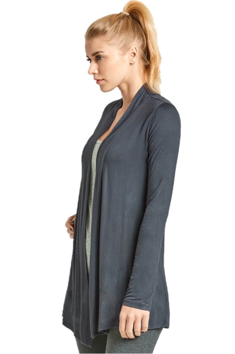 Grey thin cardigan hotsell