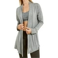 thumbnail image 1 of Women's Long Sleeve Open Front Casual Lightweight Cardigan, Heather Grey M, 1 Pack, 1 of 4