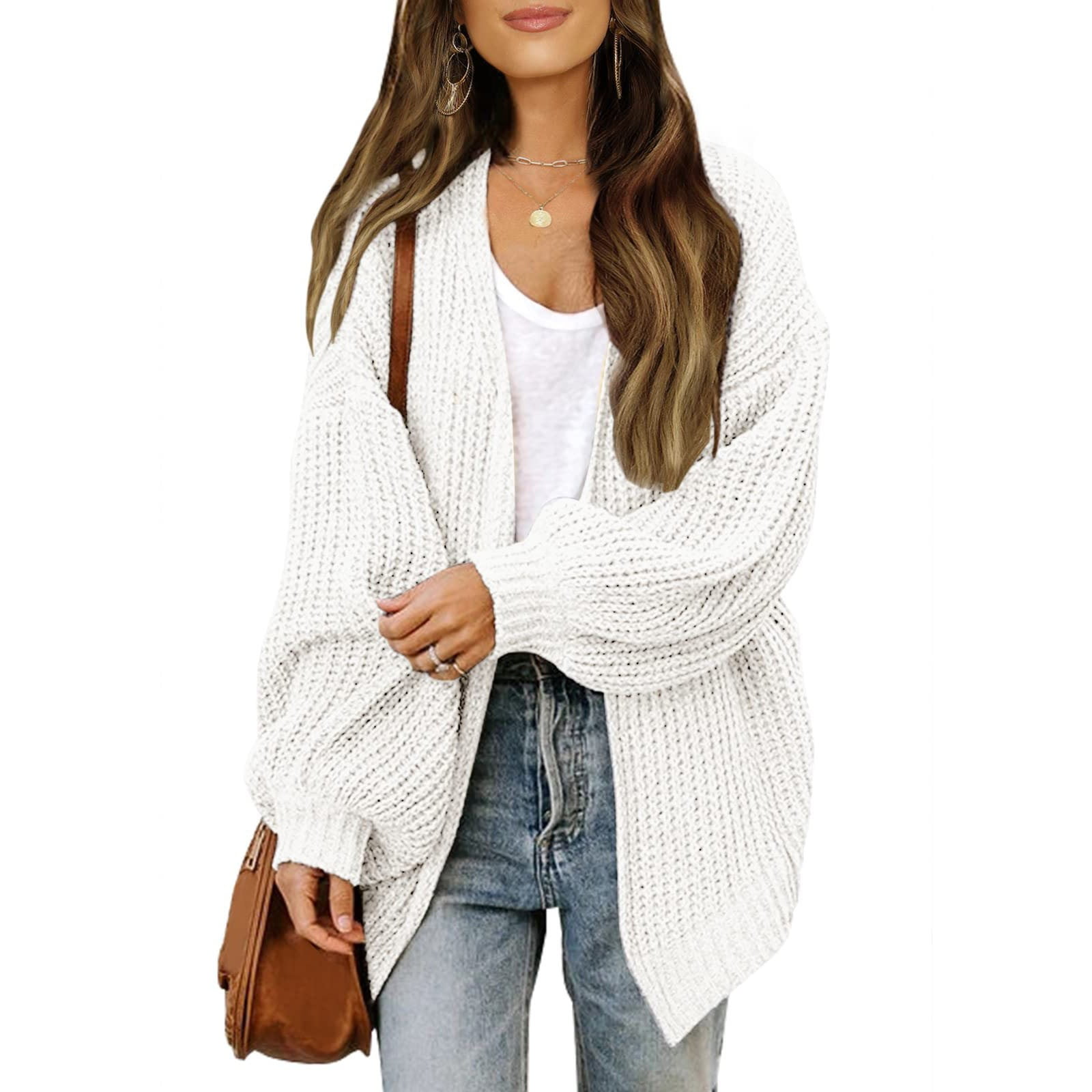 売れ筋商品|||セセ ニット&セーター アウター レディース Women's Long Sleeve Embellished Cardigan Sweater Antique White Women's Flower Beaded V-Neck Knit Cardigan Sweater Coat