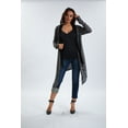 thumbnail image 1 of Women's Long Sleeve Open Front Knitted Heather Pattern Cardigan Sweater,, 1 of 4