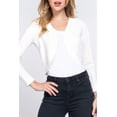 thumbnail image 1 of Women's Long Sleeve Open Front Scallop Finished Sweater Bolero, 1 of 4