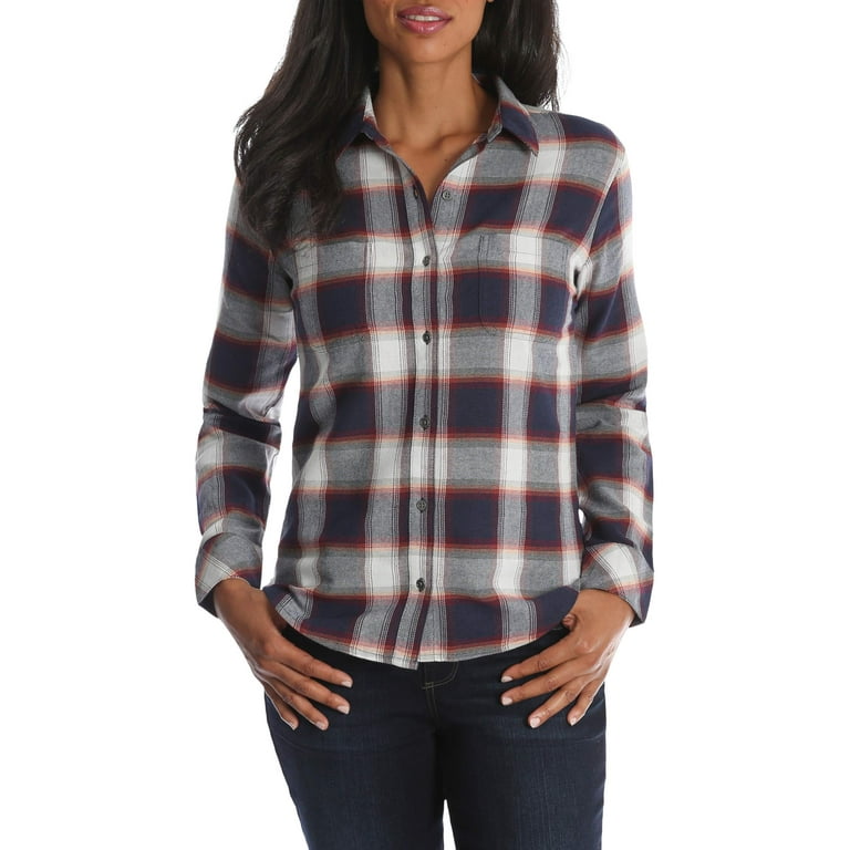 walmart women's lee flannel shirts