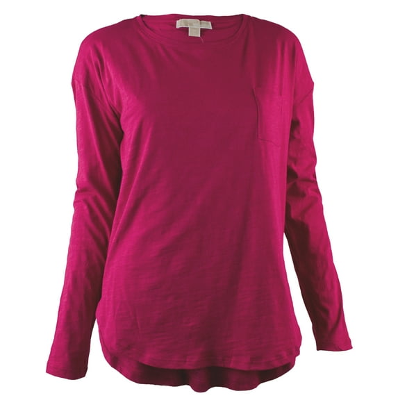 Women's Long Sleeve Pocket T-Shirt- SP-XS