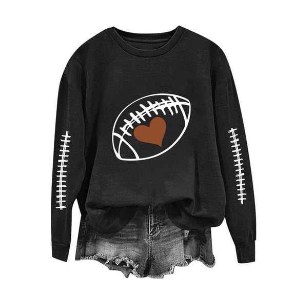 Women's Long Sleeve Printed Sweatshirts Loose Crewneck Oversized Pullover Tops Blouse Casual Fall Winter 2026 Fashion