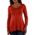 thumbnail image 1 of Women's Long Sleeve Scoop Neck Tunic Top, 1 of 4