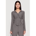 thumbnail image 1 of Women's Long Sleeve Seersucker Button Front Shirt, 1 of 5