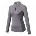 thumbnail image 1 of Women's Long Sleeve Shirts Sun Protection 1/4 Zip Summer Quick Dry Hiking Shirts, 1 of 3