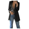 thumbnail image 1 of Women' s Long Sleeve Slim Blazer Jacket Office Work Business Open Front Suit Coat OL Outwear, 1 of 5