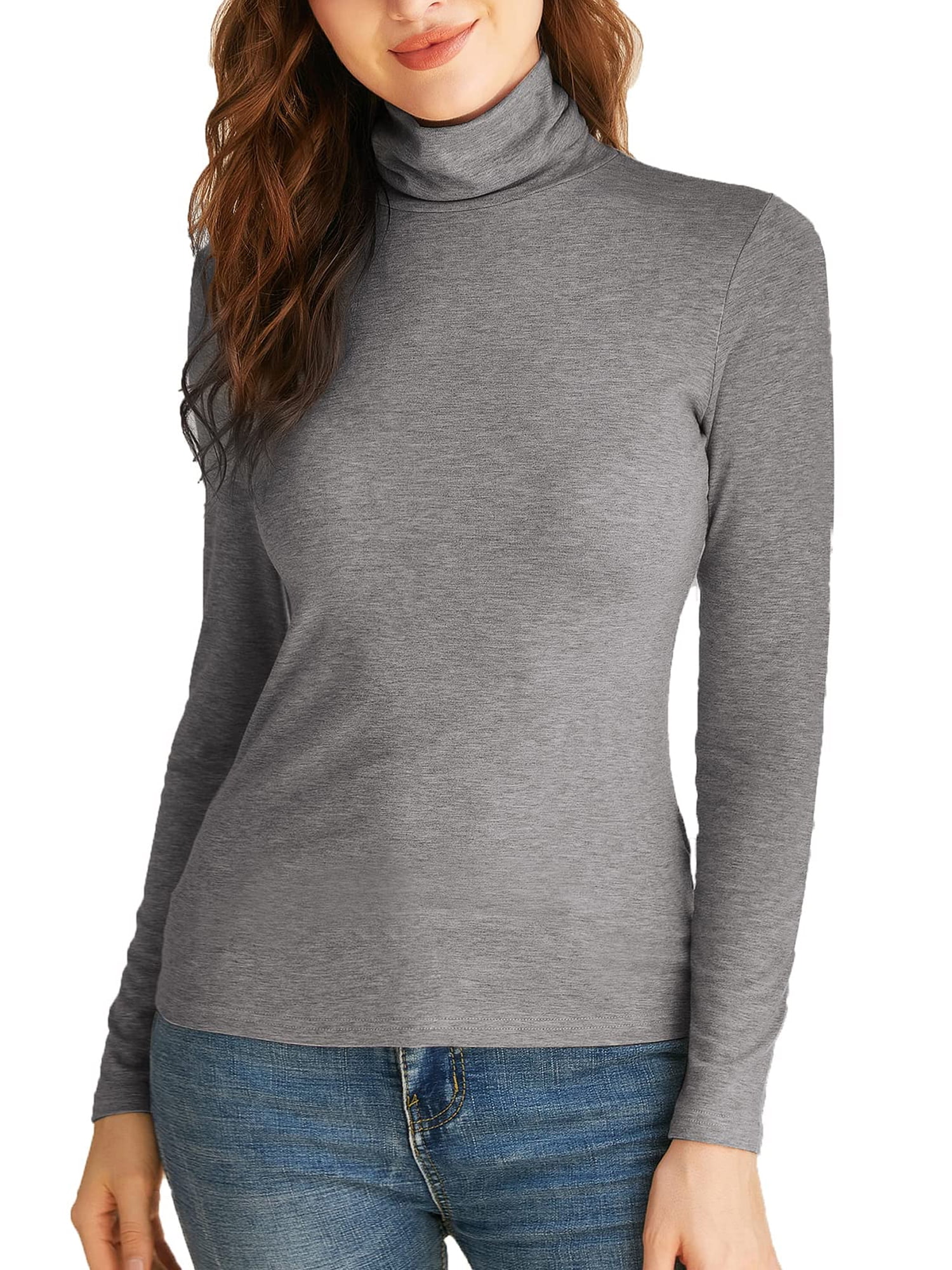 Mock shop turtleneck blouse