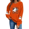 thumbnail image 1 of Women's Long Sleeve Sweatshirt Casual Crewneck Oversized Pullover Hoodies Fall Tops,XL, 1 of 8