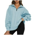 Women's Long Sleeve Sweatshirt Fleece Oversized Pullover Tops for