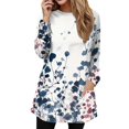 Women's Long Sleeve Sweatshirt Tunic Tops for Leggings with Pockets