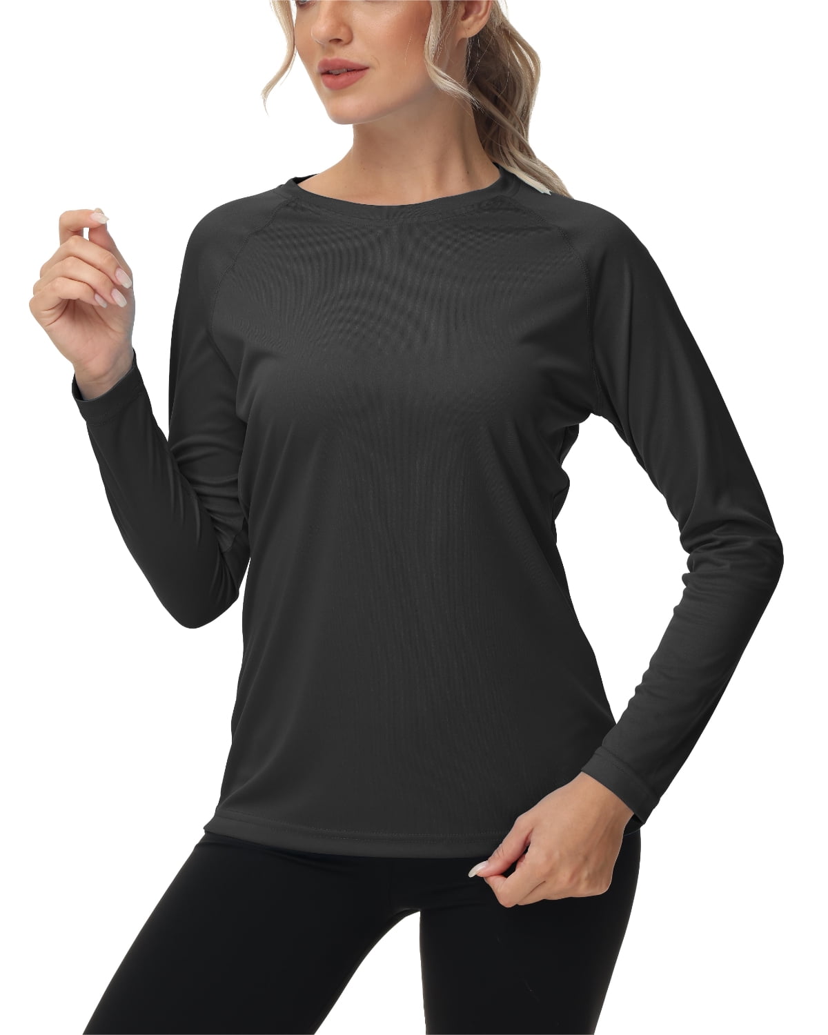 Women's UPF 50+ Long Sleeve Rash Guard – 1/4 Zip Swim Shirt With Side Pockets For Surf & Yoga