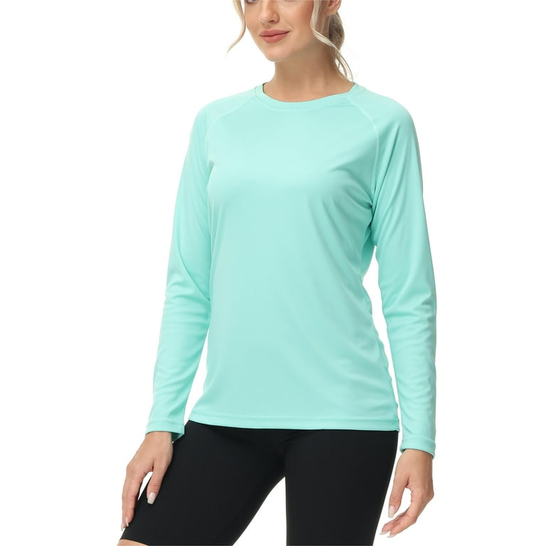 Women s Long Sleeve Swim Shirts Rash Guard Shirts UPF 50 Sun