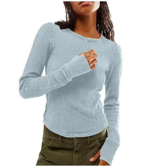 Women's Long Sleeve T-Shirt Autumn Winter Basic Slim Fit Tee Stylish Comfortable Casual Top for Daily Wear