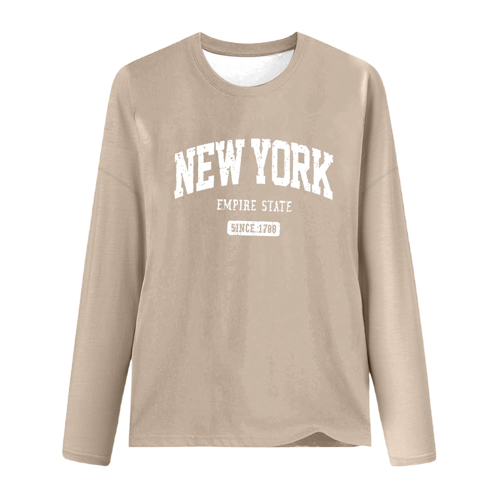 Lonely Print Stylish Ladies Long T-shirt