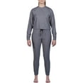 thumbnail image 1 of Women's Long Sleeve Top and Jogger Loungewear, 2-Piece Set, 1 of 2