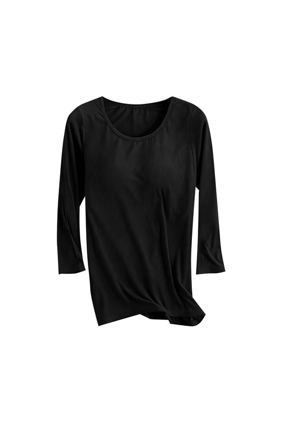 Women's Long Sleeve Tops Relaxed Fit Comfortable & Breathable Cropped with Cross Front Detail for Casual Daily Wear in Gray, Black, White, Light Blue, Dark Blue, Brown, Red, Green
