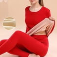 thumbnail image 1 of Women's Long Sleeve Warm Base Shirt And Pants Set Seamless Thickened Plus Velvet Two Piece Set Women Rompers And Jumpsuits Pants Suits for Women plus Size Women Overalls Bib Overalls Women Insulated, 1 of 3