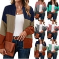 thumbnail image 1 of Women's Long Sleeve Zipper Top Sweatshirt Blouse Coat Casual Solid Color Jacket for Loungewear Streetwear Travel and Daily Fashion Essential | CSEONE,Brown XL, 1 of 8