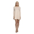 thumbnail image 1 of Women's Long Sleeved A-Line Dress with Pockets, XXL, Off White, by Ambesonne, 1 of 3