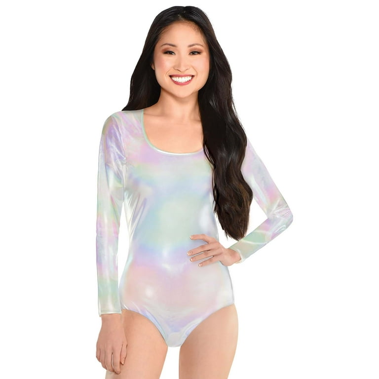 Iridescent bodysuit sales