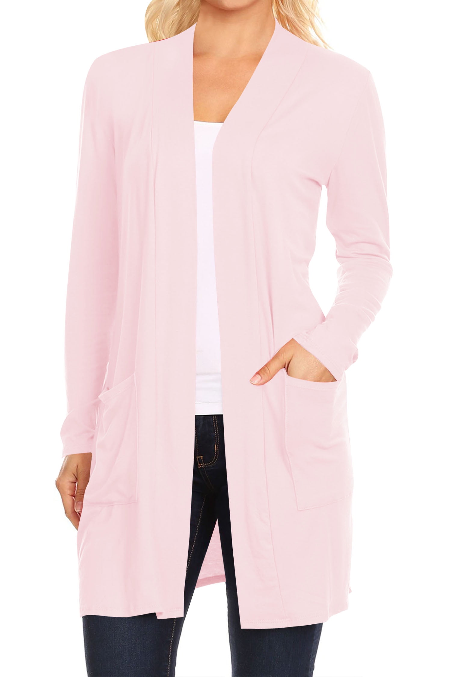 Solid Soft Front Pockets Cardigan main image 0