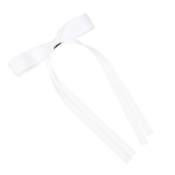 Women's Long Tailed Tassel Ribbon Bow Hair Clip, Satin Silk Large Accessory, Multiple Colors for Girls & Women