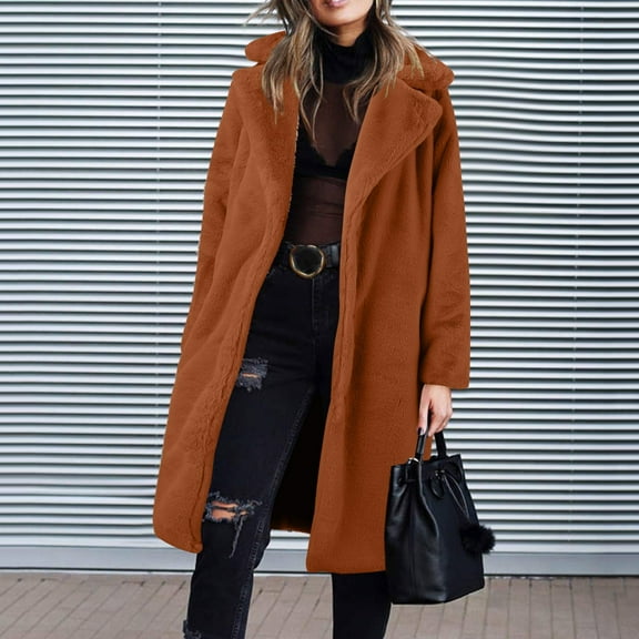 Women's Long Teddy Down Coat Winter Warm Puffy Jacket Women's Coat Jackets Long Sleeve Casual Long Warm Coats Womens Zip up Jacket Warm Light Weight Jacket for Women Maternity Anorak Light Winter