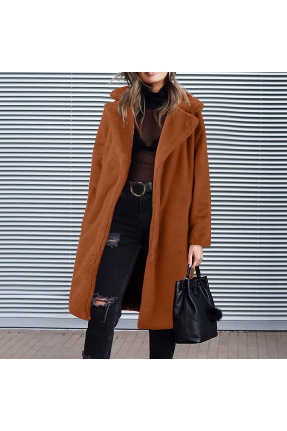 Women's Long Teddy Down Coat Winter Warm Puffy Jacket Women's Coat Jackets Long Sleeve Casual Long Warm Coats Womens Zip up Jacket Warm Light Weight Jacket for Women Maternity Anorak Light Winter