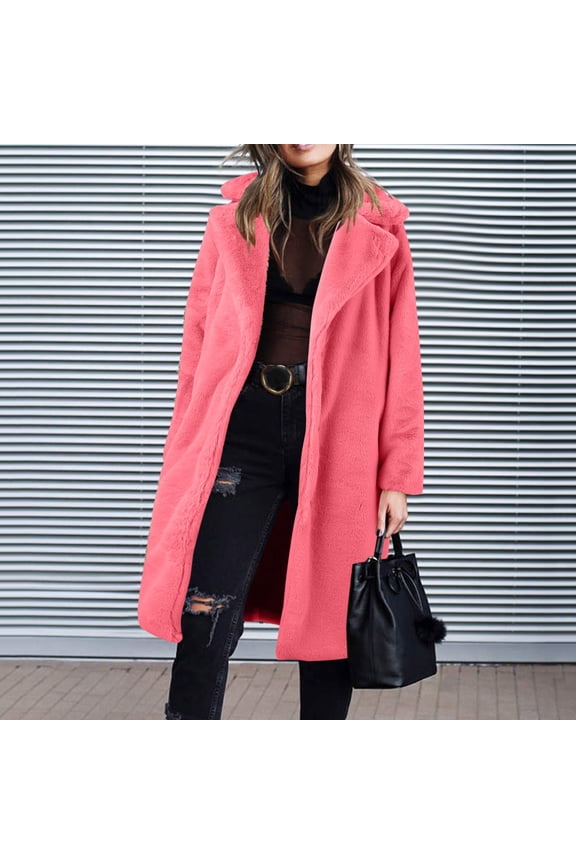 Women's Long Teddy Down Coat Winter Warm Puffy Jacket Women's Coat Jackets Long Sleeve Casual Long Warm Coats Womens Zip up Jacket Warm Light Weight Jacket for Women Maternity Anorak Light Winter