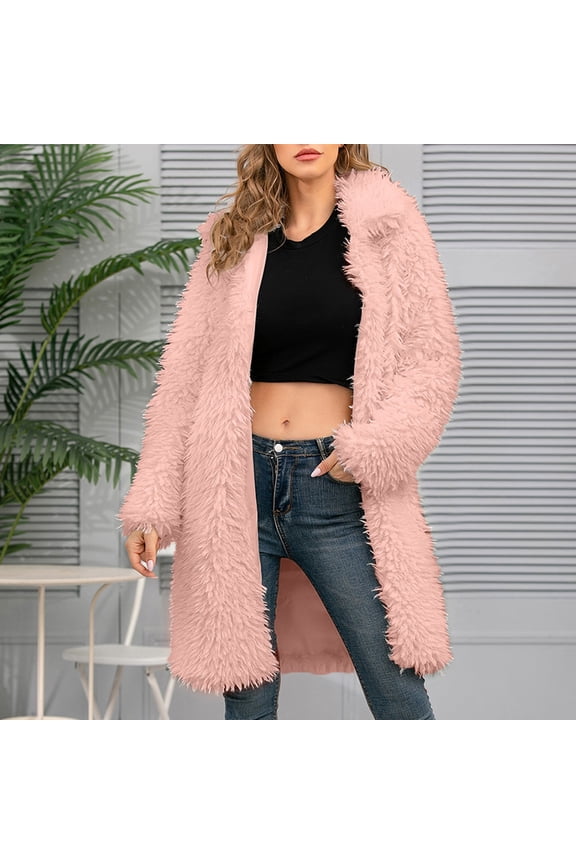 Women's Long Teddy Coat Winter Warm Puffy Jacket Women's Coat Jackets Long Sleeve Casual Long Warm Overcoat Cut off Jacket for Women Glossy Raincoat Denim Jackets Women Zip Ups for Women Beaded Jean